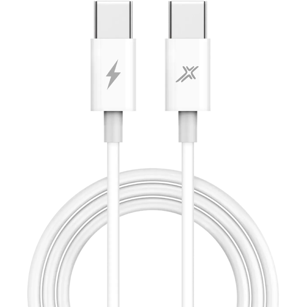 Кабель GRAND-X Type-C - Type-C 1 м White (CC-07) Тип USB Type-С - USB Type-С