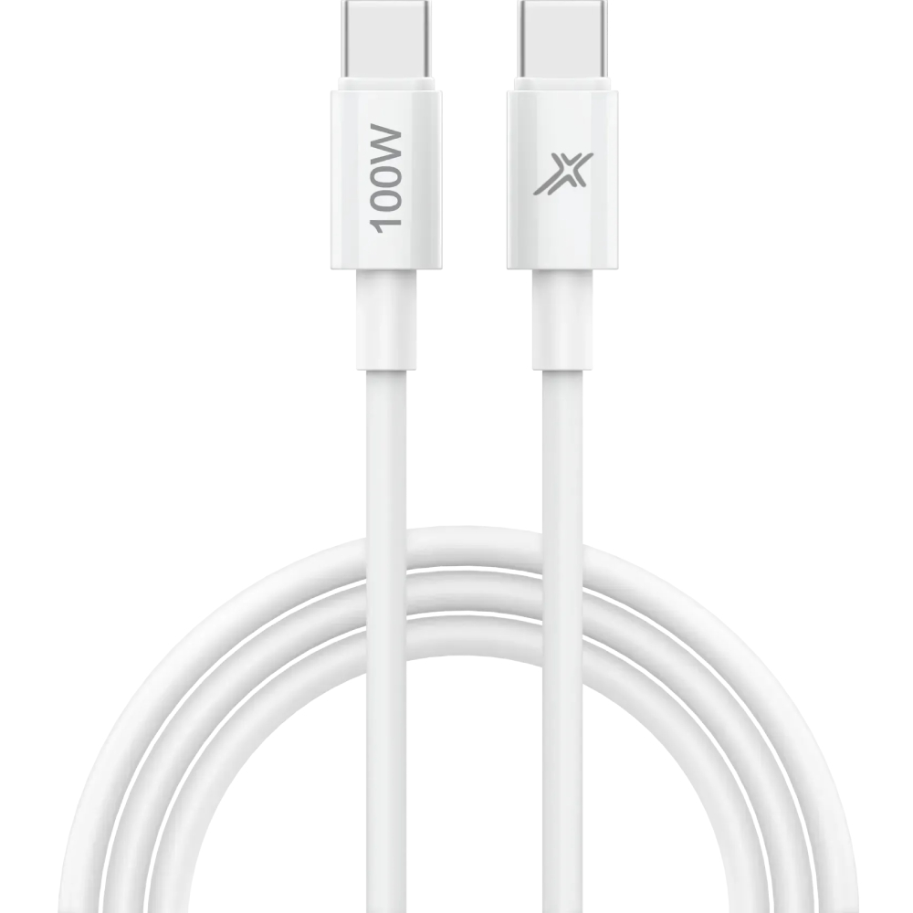 Кабель GRAND-X Type-C - Type-C 100W 1м White (CC-100W)