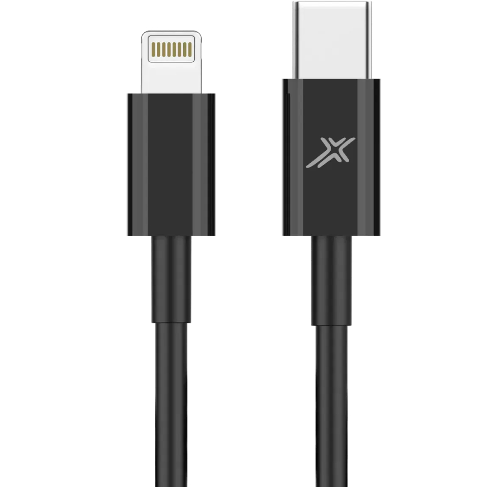 Кабель GRAND-X TypeC - Lightning 12W 1м Black (CL-03B)