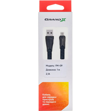 Кабель GRAND-X FM-09 USB - microUSB 1 м (FM09)
