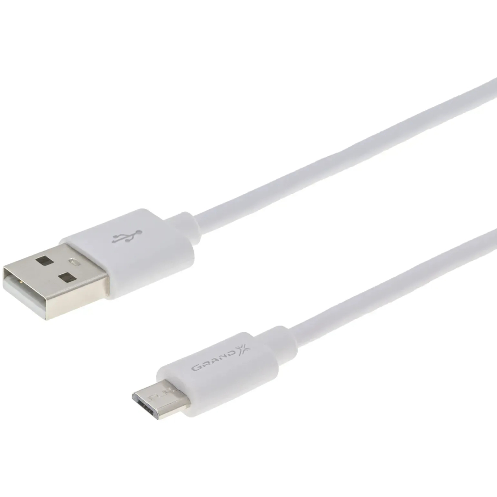 Кабель GRAND-X PM-025 USB - microUSB 2.5 м White (PM025W) Тип USB - micro-USB