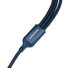 Кабель REMZONA USB3.0- Lightning/Type-C/Micro USB 96W 1.2 м (CUCLM1-01BK)