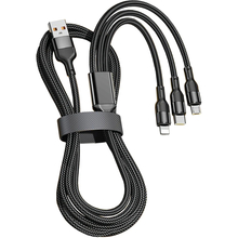 Кабель REMZONA USB3.0- Lightning/Type-C/Micro USB 96W 1.2 м (CUCLM1-01BK) Кабель REMZONA USB3.0- Lightning/Type-C/Micro USB 96W 1.2 м (CUCLM1-01BK)