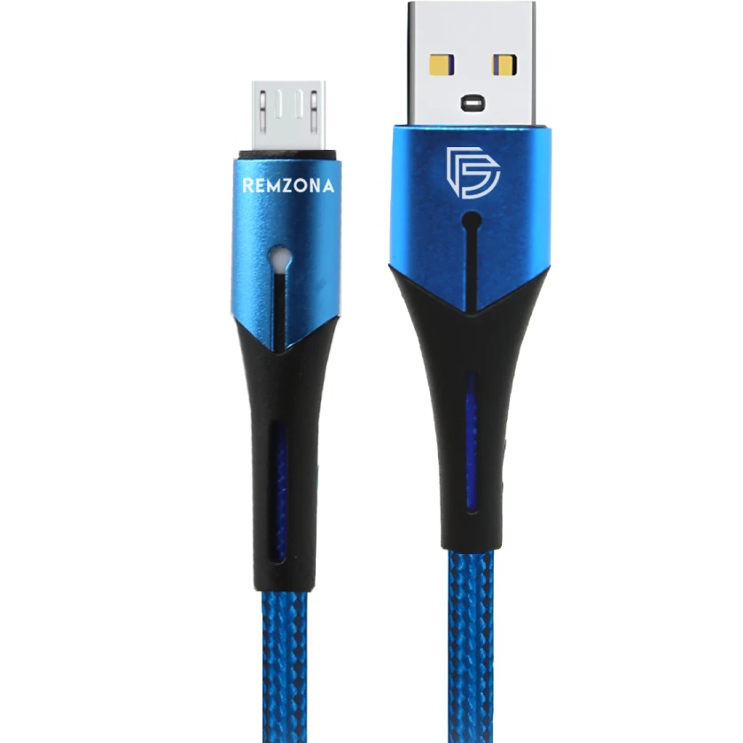 Кабель REMZONA USB2.0 - MicroUSB 3A 1 м (CUM1-01BL) Кабель REMZONA USB2.0 - MicroUSB 3A 1 м (CUM1-01BL)