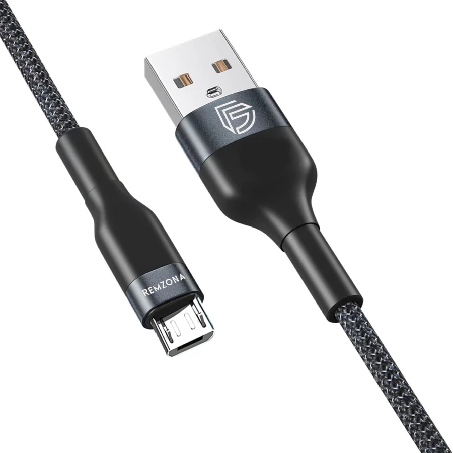 Кабель REMZONA USB2.0 - MicroUSB 3A 1 м (CUM1-02BK)