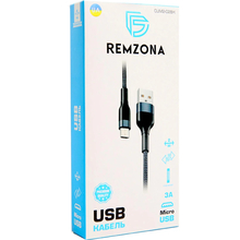 Кабель REMZONA USB2.0 - MicroUSB 3A 2 м (CUM2-02BK) Кабель REMZONA USB2.0 - MicroUSB 3A 2 м (CUM2-02BK)