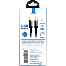 Кабель REMZONA USB Type-C - Lightning 1 м Black (CCL1-02BK)
