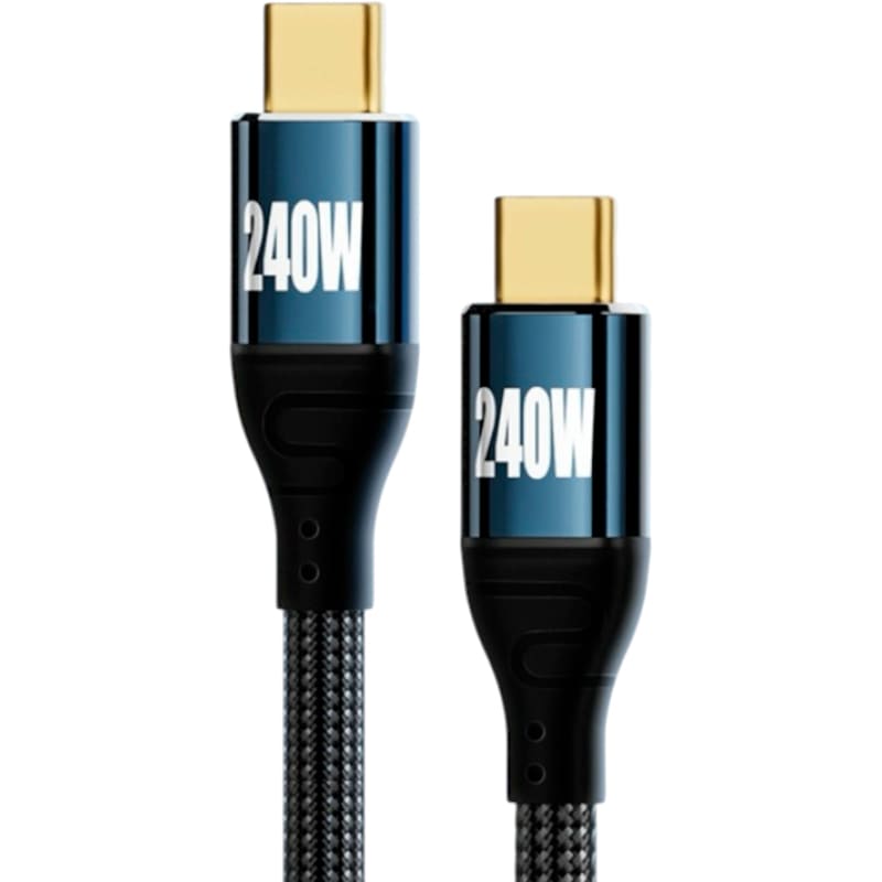 Кабель REMZONA USB Type-C - USB Type-C 240W 1.5 м Black (CCC15-05BK)