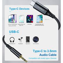 Кабель CHOETECH USB Type-C - аудио 3,5 мм 1.0 м Black (AUX006)