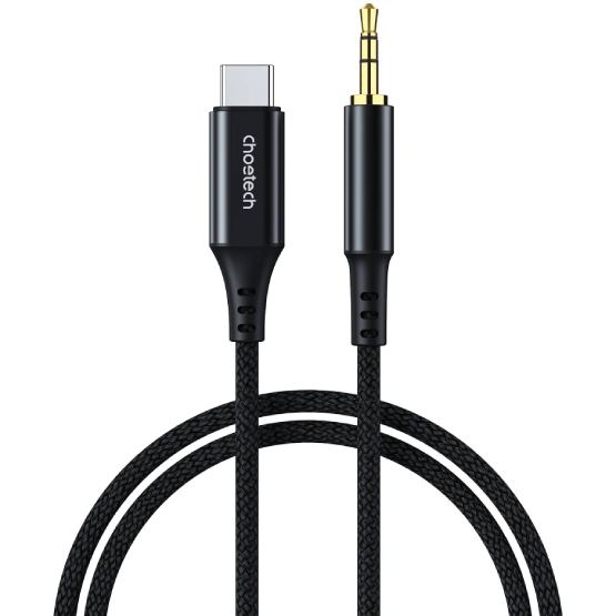 Кабель CHOETECH USB Type-C - аудио 3,5 мм 1.0 м Black (AUX006)