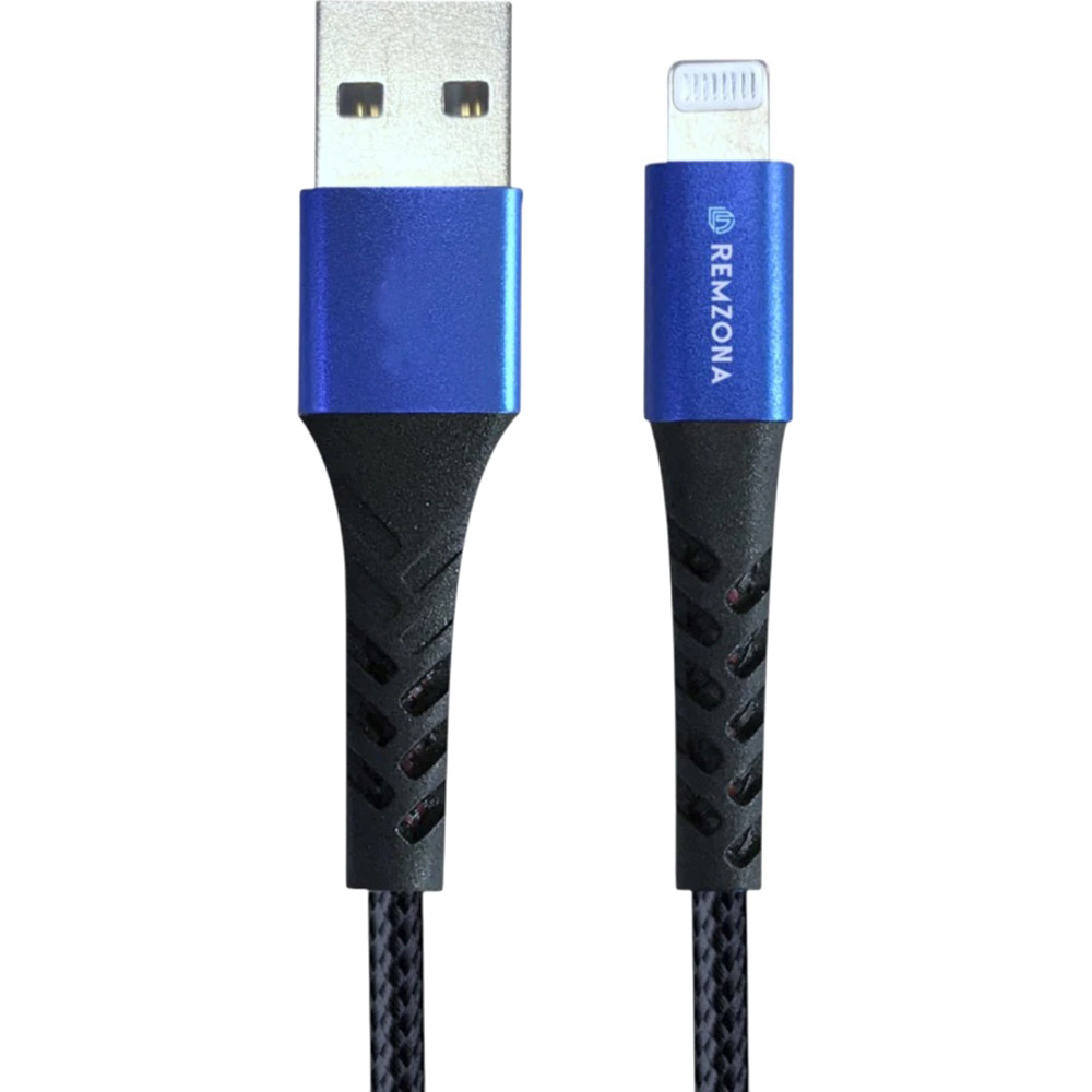 Кабель REMZONA USB - Lightning MFI 1м 2.4A CUL1-04BK Black (6958229010147)