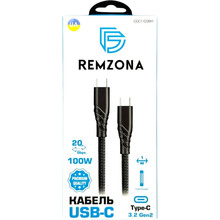 Кабель USB-C на USB-C 3.2 Gen2 100W 5A QC4.0 PD3.0 4K@60Hz 1m CCC1-03BK Black (6902856190727)