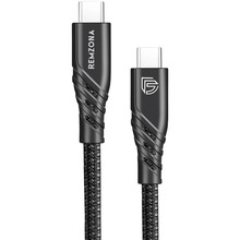 Кабель USB-C на USB-C 3.2 Gen2 100W 5A QC4.0 PD3.0 4K@60Hz 1m CCC1-03BK Black (6902856190727) Кабель USB-C на USB-C 3.2 Gen2 100W 5A QC4.0 PD3.0 4K@60Hz 1m CCC1-03BK Black (6902856190727)