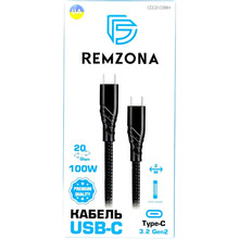 Кабель USB-C на USB-C 3.2 Gen2 100W 5A QC4.0 PD3.0 4K@60Hz 2m CCC1-03BK Black (6902856190826)