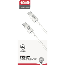 Кабель XO CB-Q100-2CC USB Type-C - USB Type-C 2 м White