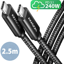 Кабель AXAGON USB Type-C - USB Type-C 2,5 м Black (BUCM2-CM25AB)