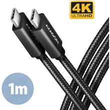 Кабель AXAGON USB Type-C - USB Type-C 1 м Black (BUCM32-CM10AB)