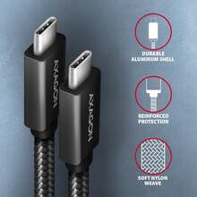 Кабель AXAGON USB Type-C - USB Type-C 1 м Black (BUCM32-CM10AB)