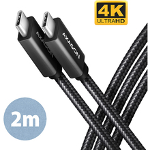 Кабель AXAGON USB Type-C - USB Type-C 2 м Black (BUCM32-CM20AB)