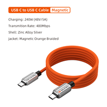 Кабель CABLETIME USB Type-C (M) - Type-C (M) PD240W 2 м Orange (CU06L)