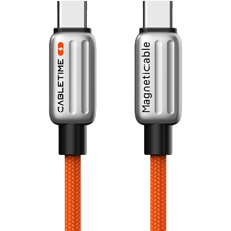 Кабель CABLETIME USB Type-C (M) - Type-C (M) PD240W 2 м Orange (CU06L)