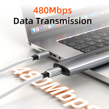 Кабель CABLETIME USB Type-C (M) - Type-C (M) PD240W 2 м (CU07L) Silver (CA915736)