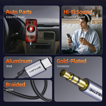 Кабель CABLETIME USB Type-C (M) - 3.5 мм (M) 1 м Silver (CF16H)