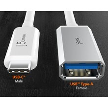 Кабель J5CREATE JUCX05-N USB OTG - USB Type-C 0.1м White