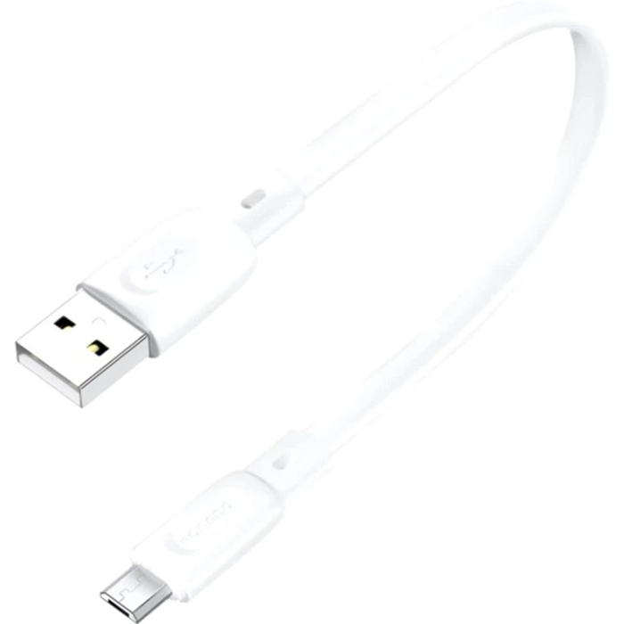 Кабель FONENG X107 25CM Silicone Flat Cable 2.1A USB Type A to microUSB (X107-CA-MU)