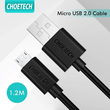 Кабель CHOETECH USB-A to micro USB 1.2 м PVC Cable (AB003)