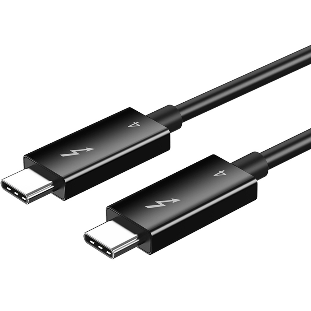 Кабель CABLETIME Thunderbolt 4 USB Type-C - USB Type-C 40Gbps 100W 20V/5A 8K/60HZ 1 м Black (CA915422)