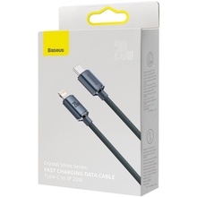 Кабель BASEUS Crystal Shine Series Fast Charging Data Cable Type-C to Lightning 20W 2 m Black (CAJY000301)