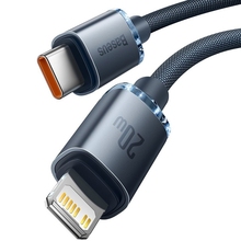 Кабель BASEUS Crystal Shine Series Fast Charging Data Cable Type-C to Lightning 20W 2 m Black (CAJY000301)
