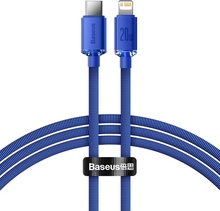 Кабель BASEUS Crystal Shine Series Fast Charging Data Cable Type-C to Lightning 20W 2 m Blue (CAJY000303)