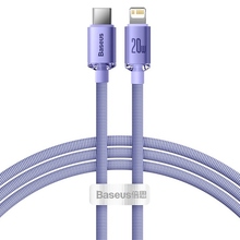 Кабель BASEUS Crystal Shine Series Fast Charging Data Cable Type-C to Lightning 20W 2 m Purple (CAJY000305)