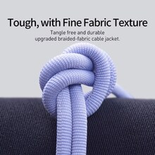 Кабель BASEUS Crystal Shine Series Fast Charging Data Cable Type-C to Lightning 20W 2 m Purple (CAJY000305)