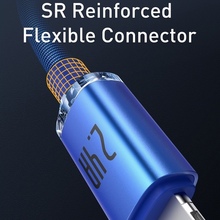 Кабель BASEUS Crystal Shine Series Fast Charging Data Cable USB to Lightning 2.4A 1.2m Blue (CAJY000003)