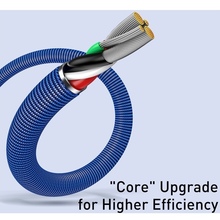 Кабель BASEUS Crystal Shine Series Fast Charging Data Cable USB to Lightning 2.4A 1.2m Blue (CAJY000003)