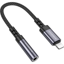 Переходник BOROFONE BV24 iP to 3.5mm Metal Grey (6941991120398)