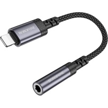 Переходник BOROFONE BV24 iP to 3.5mm Metal Grey (6941991120398)