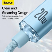 Кабель BASEUS Gem Fast-Charging Data Cable USB-C to Lightning 20W 1 m Galaxy Blue (P10373001311-00)