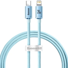 Кабель BASEUS Gem Fast-Charging Data Cable USB-C to Lightning 20W 1 m Galaxy Blue (P10373001311-00)