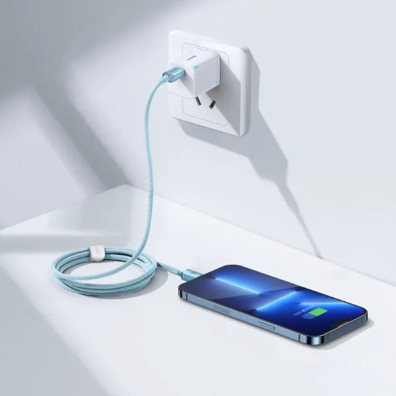 Фото Кабель BASEUS Gem Fast-Charging Data Cable USB-C to Lightning 20W 1 m Galaxy Blue (P10373001311-00)