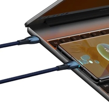 Кабель BASEUS Glimmer Series Fast Charging Data Cable Type-C to Type-C 100W 1 m Blue (CADH000703)