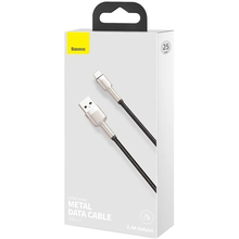 Кабель BASEUS Cafule Series Metal Data Cable USB to Lightning 2.4A 0.25 m Black (CALJK-01)