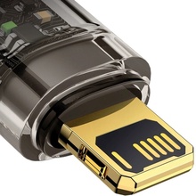 Кабель BASEUS Explorer Series Auto Power-Off Fast Charging Data Cable USB to Lightning 2.4A 1 m Black (CATS000401)