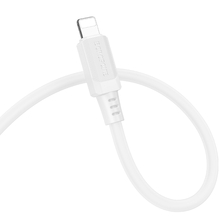 Кабель BOROFONE BX115 Lotto silicone USB кабель USB Lightning 2.4A 1 m White (6941991119637)
