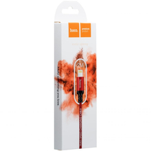 Кабель HOCO X14 USB to Lightning 2A 2 m Black-Red (6957531062899)
