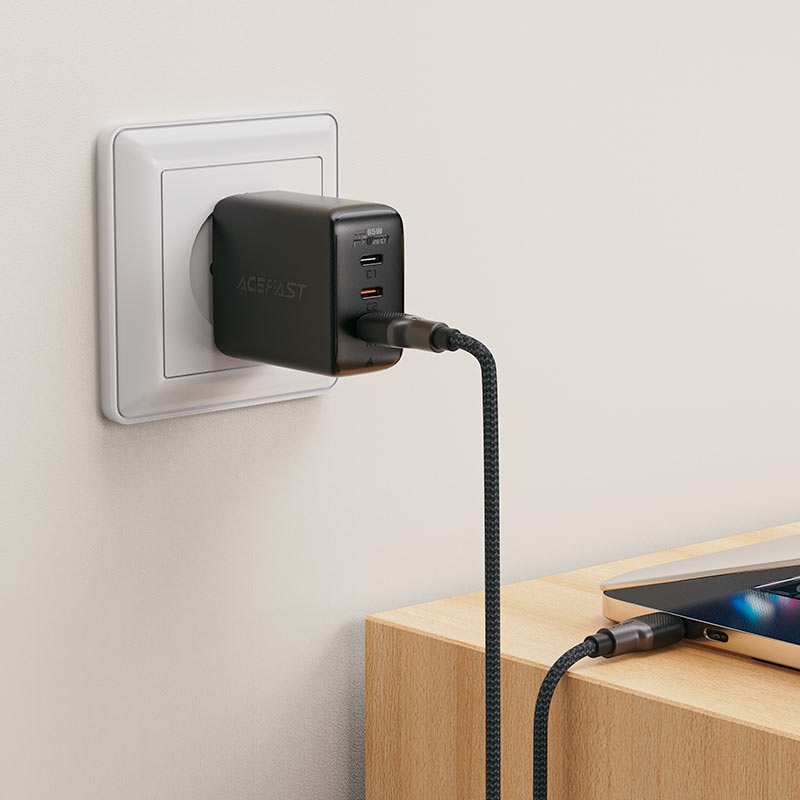 Зовнішній вигляд Кабель ACEFAST C10-04 USB to Type-C 3A 1.2 m Black (6974316283126)