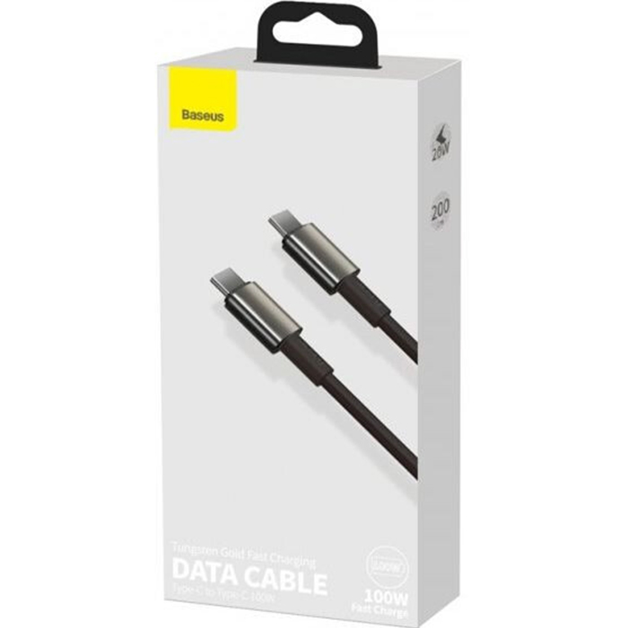 Внешний вид Кабель BASEUS 100W USB Type-C to USB Type-C 2 м CATWJ-A01 Black (947514)
